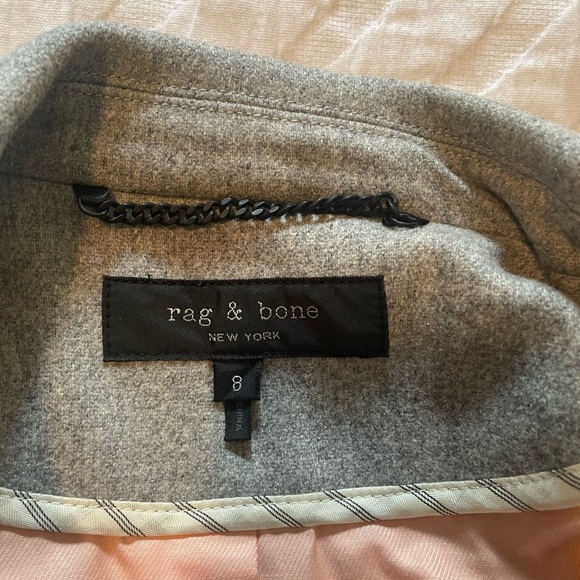 Rag & Bone grey Warren double breasted wool blazer - Picture 4 of 4